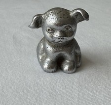 Vintage Cast Iron Bucki Carbons Ribbons Advertising Dog Paperweight Figure 1.5