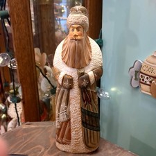 Authentic Hand-Carved Russian Bogorodskoye Father Frost Woodà Figurine - Signed picture
