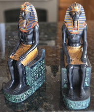 New Egyptian Set of 2 Bookends New Large Egyptian Statue New Egyptian Statues picture