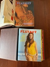 Bound Compete 1971 issues of Playboy Magazine complete year excellent w/ cfs picture