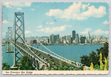 Postcard San Francisco CA The Bay Bridge Posted 1977 4x6 Vtg picture
