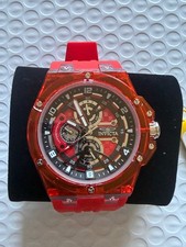 (CLEARANCE) INVICTA RACING STINT MASTER WATCH-ORANGE 46mm High End $300 picture
