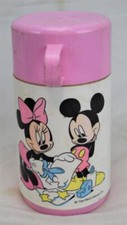 Alladin Mickey & Minnie Mouse Plastic Thermos B picture