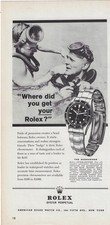 1960 Rolex Submariner Watch Where Did You Get Your Rolex Diver VINTAGE PRINT AD picture