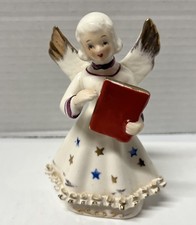 VTG PORCELAIN ANGEL W/ Hymnal Book MADE IN JAPAN 4 1/2