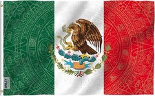 Anley 3x5 Foot Mexico Flag Indepedence Day Aztecs Mexican MX Cinco de Mayo Flag picture