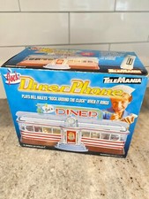 BRAND NEW IN ORIGINAL BOX 1998 Telemania Joes Diner Phone Vintage Musical Box picture