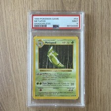 Pokemon TCG Nintendo Metapod Shadowless Vintage 1999 54/102 English PSA 9 picture