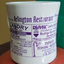 M Ware Arlington Restaurant Advertising Mug 