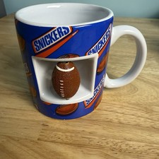 SNICKERS Candy Bar Coffee Cup Mug Rotating Football by GALERIE 2003  picture