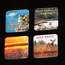 Upper Michigan Photograph Souvenir Magnet Gift Set Original Scenery Wildlife picture