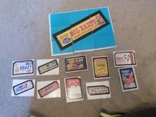 VINT 1974 SERIES 5 Wacky Packages Complete Puzzle Checklist & 10 Cards Stickers picture