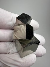 LARGE Rare Lusterous Entwined Interlocking Rectangle Pyrite Cube Cluster_Spain picture