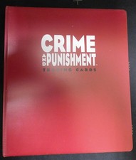 CRIME AND PUNISHMENT TRADING CARD 3 RING BINDER ECLIPSE 1992 NOS picture