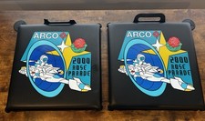 ARCO 2000 Rose Parade Stadium Seat Cushions – Pair Padded Seats w/ Handles picture