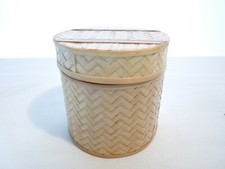 Solid Weaved Wood Trinket Box Round 3
