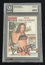 Abella Danger Signed Custom Trading Card Beckett Encapsulated Autograph Grade 10 picture