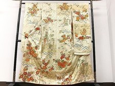 Vintage Japanese Furisode Kimono - Heavy Silk Japan Authentic picture
