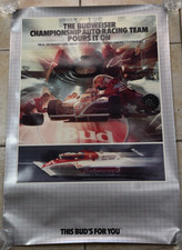 Vintage The Budweiser Championship Auto Racing Team Paul Newman/Andretti Beer picture