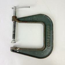 Vintage Craftsman USA 66684 Green Pearlitic C Clamp Working picture