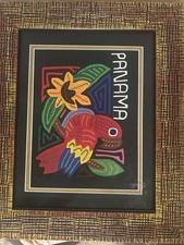 Mola From Panama Hand-Crafted Folk Art Textile picture
