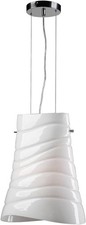 New 70057 PC Pendant Light Mandy Collection Adjustable Glass & Chrome Fast Ship picture