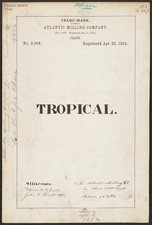 Atlantic Milling Company Tropical Flour Trade Mark 1882 Trademark Print picture