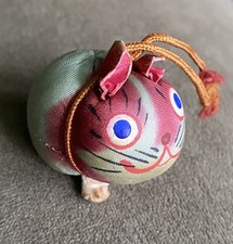 Vintage Japanese Miniature Silk Zodiac Tiger Charm picture