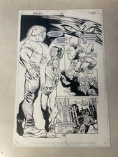 SCARE TACTICS #10 ORIGINAL COMIC ART 1998 SLITHER KILLS  Dc WICKED COOL picture