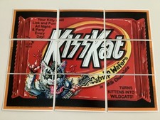 KISS KAT ROCK BAND PUZZLE 9 CARD 2010 TOPPS WACKY PACKAGES, GENE SIMMONS CAT NM picture
