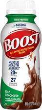 BOOST High Protein Nutritional Drink, Rich Chocolate, 20g Protein, 24 - 8 fl oz picture