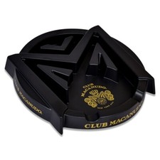 Club Macanudo Round Cigar Ashtray - Black picture