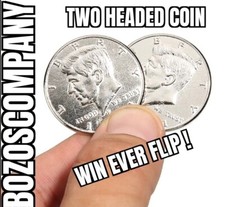 Magic Trick Gimmick Coin  Double Headed Half Dollar T2 picture