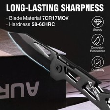 FLISSA Mini Pocket Knife Small Folding Knife Little Box Cutter 1.81