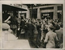 1936 Press Photo Young Members of The Croix De Feu French Fascist Organization picture