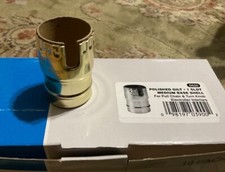 ADL D520 Electrolier  Shell Medium Base Gilt Pull Chain Turn Knob Box of 10 picture