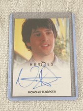 2010 Rittenhouse Heroes TV Show Autograph Card #Nicholas D'Agosto NM picture