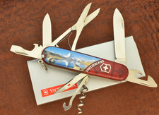 Victorinox Swiss Army Knife 91MM Climber Translucent Ruby Matterhorn 54388 NIB picture