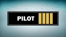 Sticker Car Airplane Airport Pilot Epaulette picture