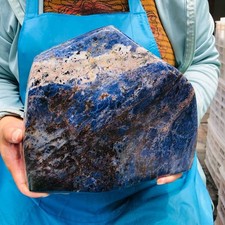 14.76 LB Natural Large Polished Sodalite Freeform Blue Mineral Specimen 5900 picture