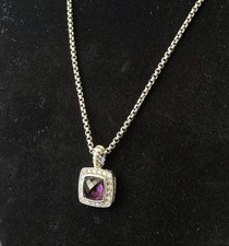 Women's David Yurman Amethyst Albion Enhancer with 18