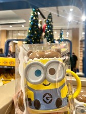 Universal Studios Despicable Me Minion Bob & Tim Mug With Lid & Spoon picture