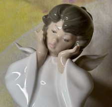 LLADRO Porcelain Angels/Cherubs 'Puzzled + Wondering' Product 4962 + 4959 x2 LOT picture