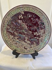 Korean Luxury Mother Of Pearl 11.5” Round Lacquerware Tray picture