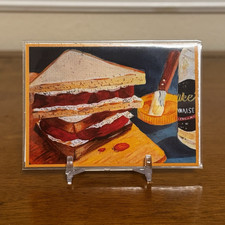 ACEO ATC Jake Quimby Original Sandwich Art Trading Card Collectible 2.5x3.5PRINT picture