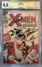 X-Men #1 CGC 4.5 SS SIGNED Stan Lee 1963 1st Appearance of Professor X & Magneto picture