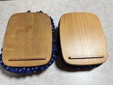 Longaberger 2000 Basket Woodcrafts Lid Blue Kitchen Storage Basket picture