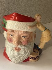 Vintage Royal Doulton Santa Claus D.6668 Ceramic Jug Painted 1981 Christmas Mint picture