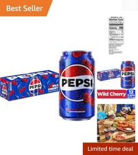 Refreshing Wild Cherry Soda – 12 Fl Oz Can Pack, Great for Every Occasion picture