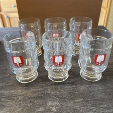 Set Of 6 Vintage Spaten Mug Beer Glasses .25L  5